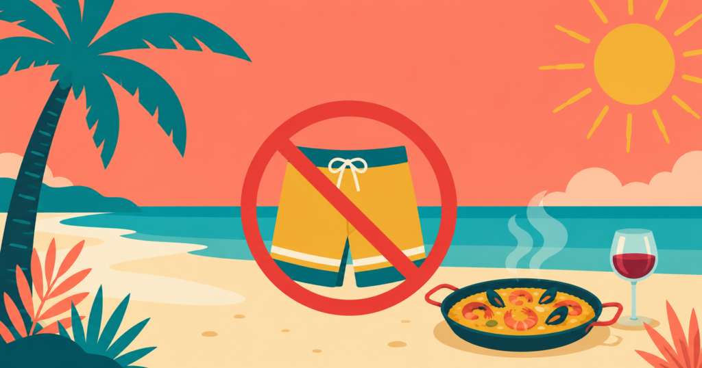 evento de verano para empresas sin bañador con paella y vino